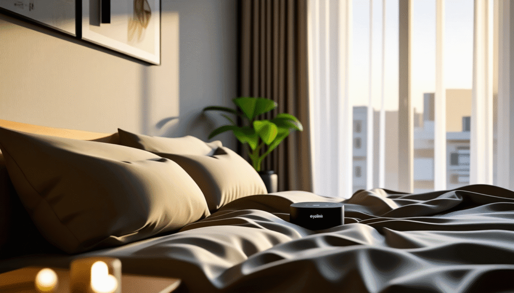 découvrez eyobim, le capteur de sommeil innovant qui ajuste automatiquement la température et l'éclairage de votre chambre pour optimiser votre repos. profitez d'une expérience de sommeil sur-mesure pour des nuits réparatrices.