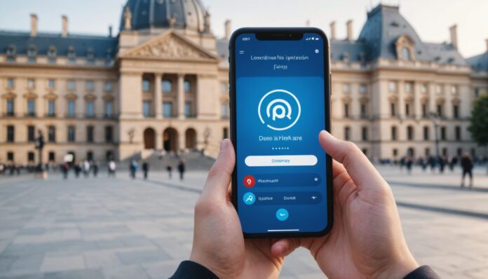 Smartphone avec vérification d'âge pour l'accès aux réseaux sociaux