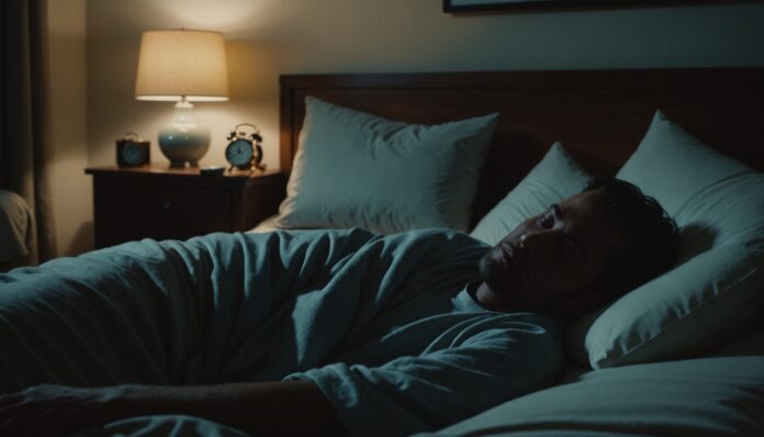 Illustration symbolisant le lien entre manque de sommeil et sedentarite dans la journee