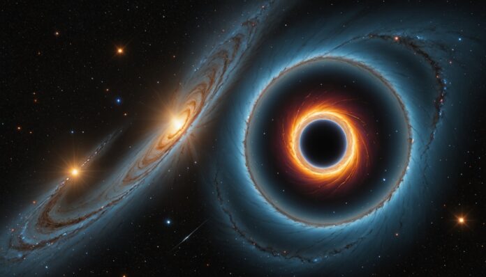 Illustration de l'étoile S301 en orbite autour de Sagittarius A